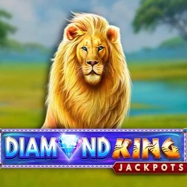 Official Jackpots logo: Diamond King Jackpots by SpinPlay Games at Robocat Casino
