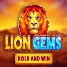 Lion Gems Hold and Win logo – Slots by Playson at Robocat Casino