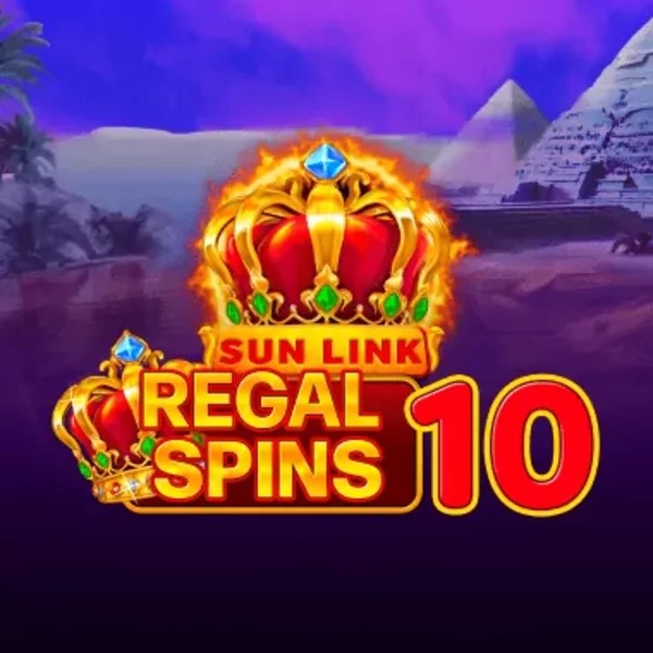 Regal Spins 10 logo by PatePlay Robocat Casino