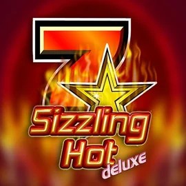 Sizzling Hot Deluxe slot logo by Novomatic at Robocat Casino