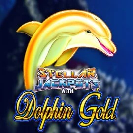 Dolphin Gold with Stellar Jackpots casino game by Lightning Box Game – featured logo at Robocat Casino