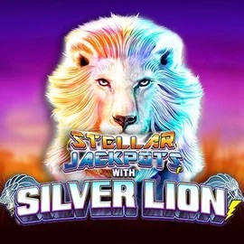 Stellar Jackpots with Silver Lion slot visual from Lightning Box Game available on robocatjuego.es